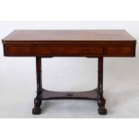 Campor wood swivel top chart table Chinese export circa 1830, width 124cm.