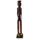 Tall Lobi female figure, 93cm high All lots in this Tribal and African Art Sale are sold subject