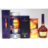 Spirits, to include two bottles of Courvoisier Champagne Cognac, Drambuie, Distilleries et