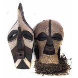 Two Songye Kifwebe masks, the largest measures 57cm high All lots in this Tribal and African Art