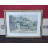 E.L. Bradbury, 19th/20th century, "Summer Morning, Rose Cottage", watercolour. Condition report: see