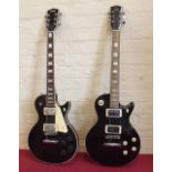 Two Les Paul copy electric guitars. Condition report: see terms and conditions