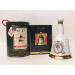 Bells QEII 60th Birthday sealed decanter and Whiskey, also two other boxed decanters and contents.