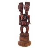 Songye Janus Nkisi Power figure or Fetish, 82cm overall height. All lots in this Tribal and