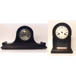 1930's over mantel clock and one other. Condition report: see terms and conditions