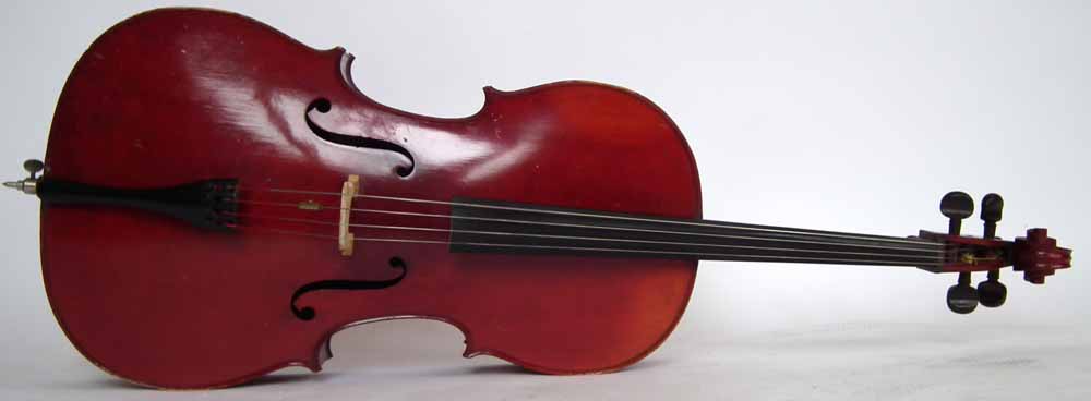 J.T.L. Cello, with two piece back, red brown varnish together with unmarked bow and Hiscox hard - Image 23 of 23