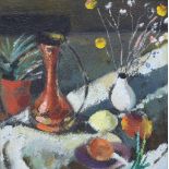 Davy Brown (1950-), "A Winter Still Life", titled and dated '99 on artist's label verso, oil on