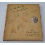 Disney, Walt. "Sketch-Book" of Snow White and the Seven Dwarfs, first edition, 12 tipped-in coloured