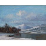 Ivan Taylor (1946-), "Llynn Gwynant, Snowdonia - Winter", signed, titled on gallery label verso, oil