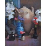 Bohuslav Barlow (1947-), "Still Life with Jugs", signed and dated '98, titled on artist's label