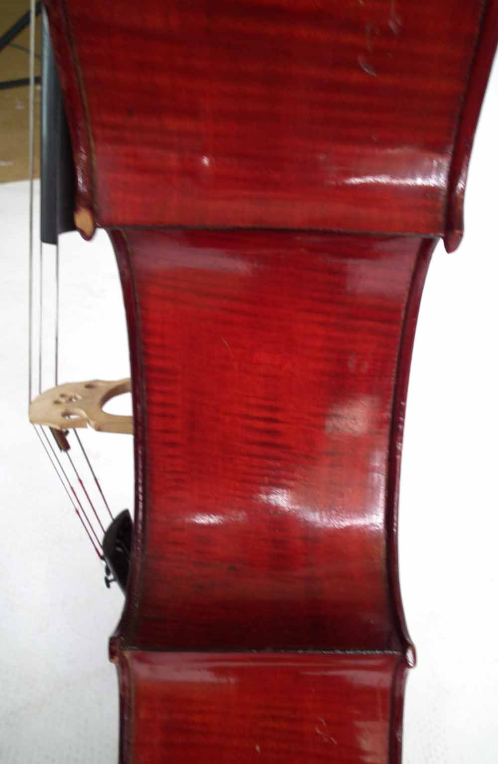 J.T.L. Cello, with two piece back, red brown varnish together with unmarked bow and Hiscox hard - Image 10 of 23