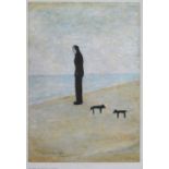 After Laurence Stephen Lowry (1887-1976), "Man looking out to Sea", with Fine Art Trade Guild