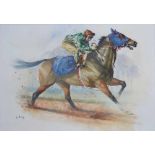 Peter Curling (1955-), "The All Weather Gallop", signed, titled on gallery label - 'The Tryon