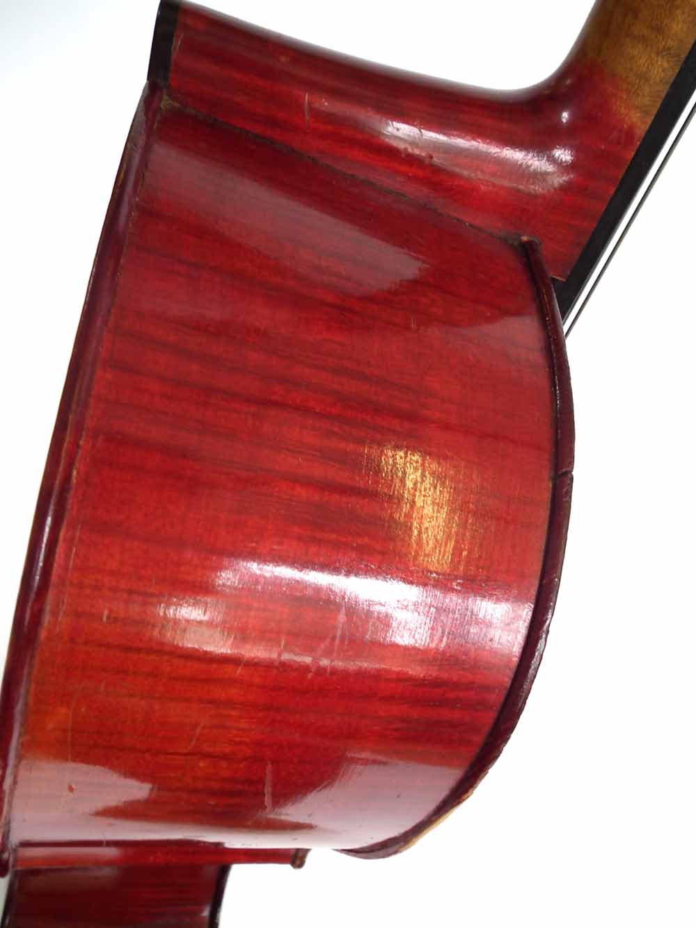 J.T.L. Cello, with two piece back, red brown varnish together with unmarked bow and Hiscox hard - Image 9 of 23