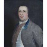 English School, early 19th century, Portrait of a gentleman, oil on canvas, 67.5 x 55.5cm.; 26.75