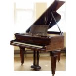 Steinhart rosewood boudoir grand piano, iron frame numbered 51893, length 156cm.