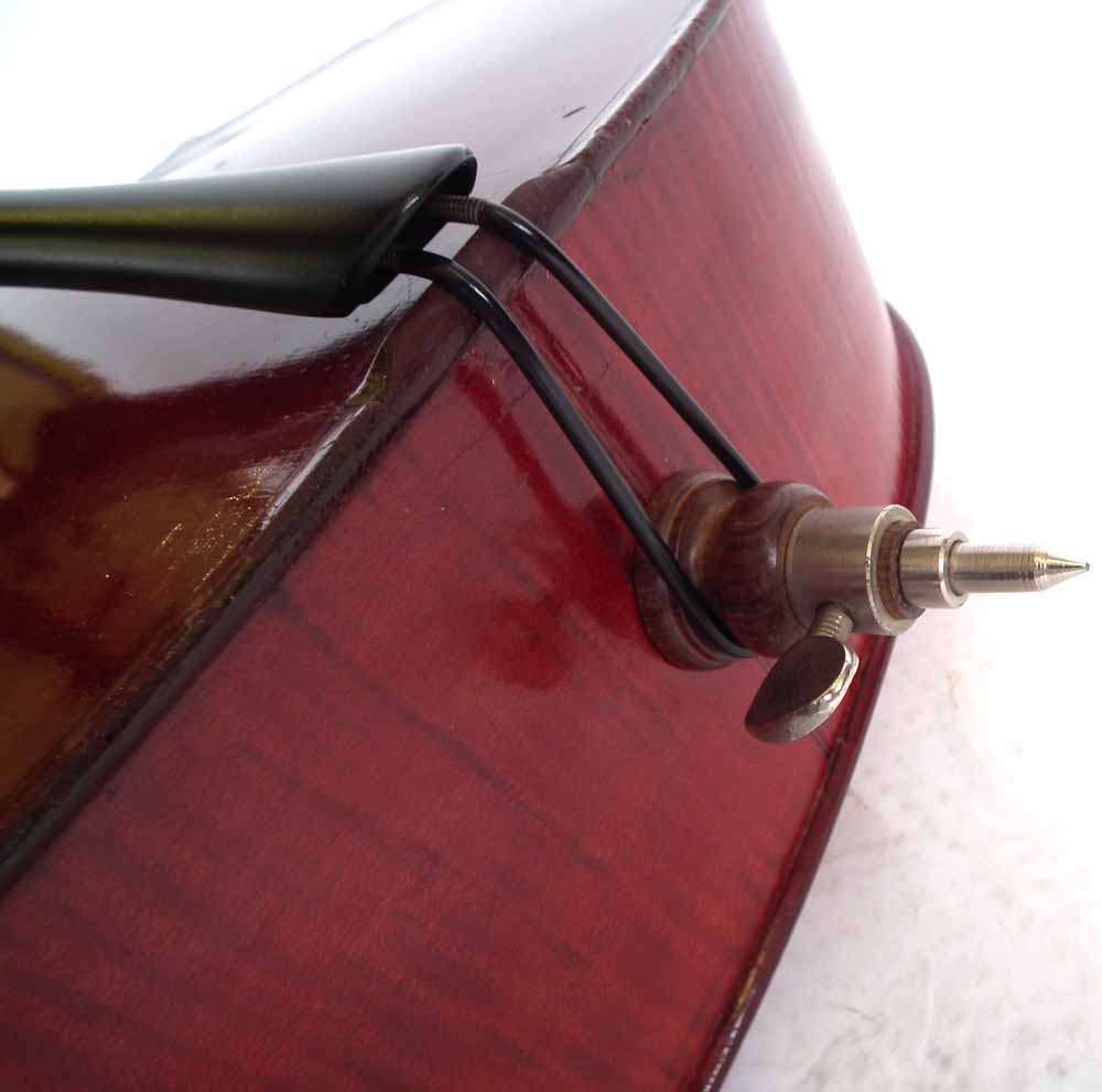 J.T.L. Cello, with two piece back, red brown varnish together with unmarked bow and Hiscox hard - Image 14 of 23