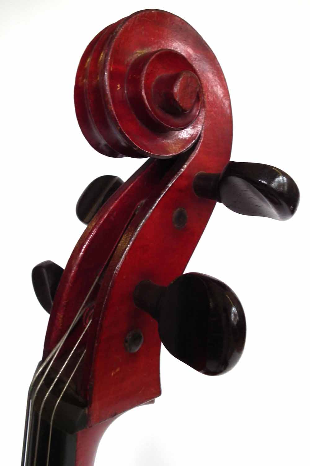 J.T.L. Cello, with two piece back, red brown varnish together with unmarked bow and Hiscox hard - Image 4 of 23