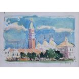 After Harold Riley (1934-), "Venice - Summer", signed and dated 1989 in pencil in the margin, colour