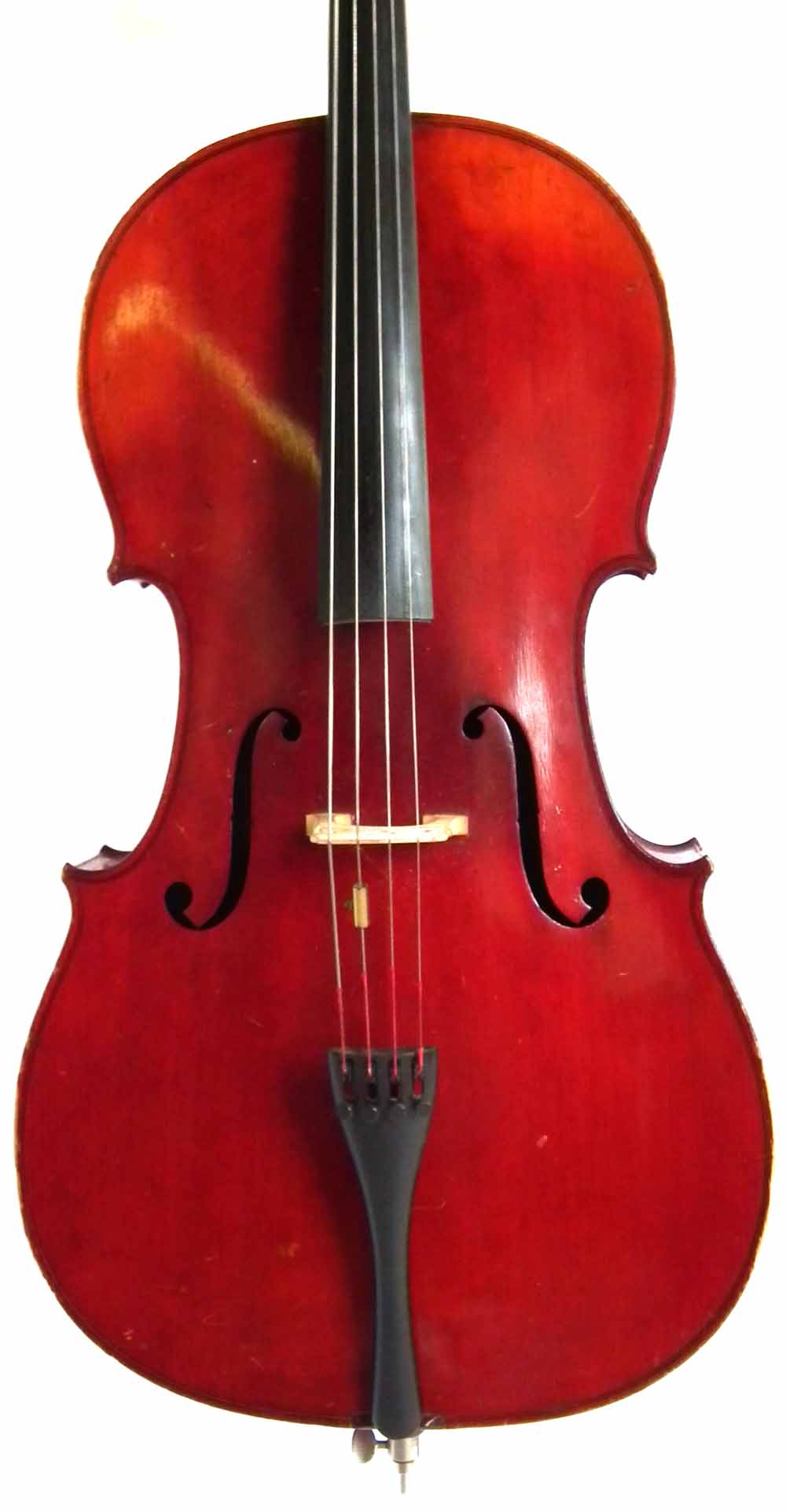 J.T.L. Cello, with two piece back, red brown varnish together with unmarked bow and Hiscox hard - Image 3 of 23