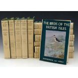 Bannerman & Lodge, The Birds of the British Isles 1953/63, 12 vols, small 4to, green cloth, dust