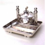 Victorian silver desk wax jack, London 1889 by Walter Thornhill & Co., width 9.5cm, gross weight