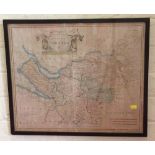 Robert Moden hand coloured map Palatine of Chester. Condition report: see terms and conditions