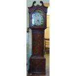 30 hour long case clock. Condition report: see terms and conditions