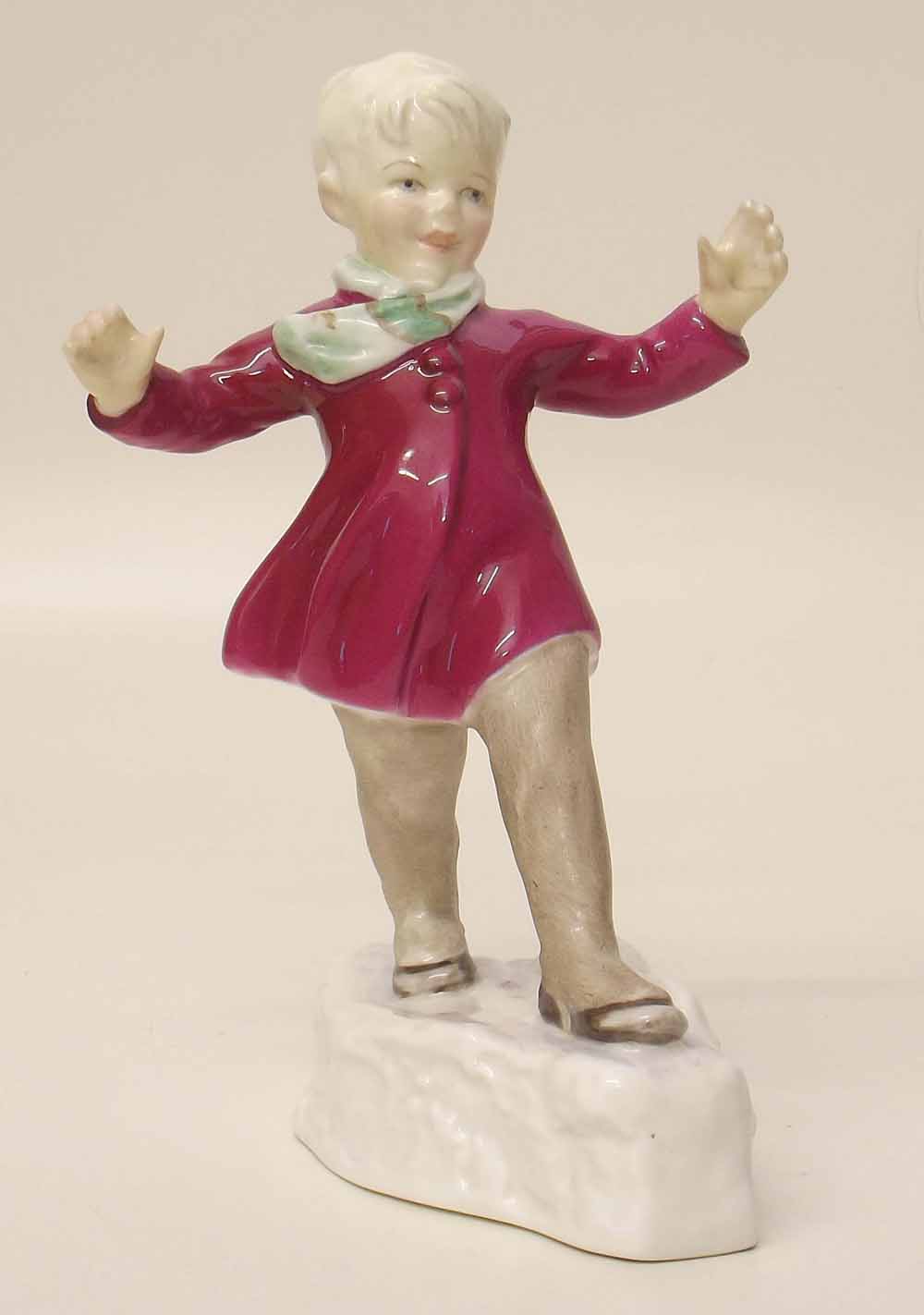 Royal Worcester figure of January. Condition report: see terms and conditions