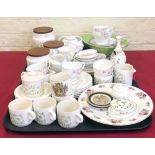 23 pieces of Hornsea 'Fleur' ware, Royal Stafford part tea set, Carlton bowl, mixed Wedgwood,