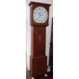 Samuel Nennes, Whitchurch, longcase clock movement in later case. Condition report: see terms and