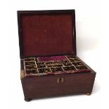 Rosewood sewing box. Condition report: see terms and conditions