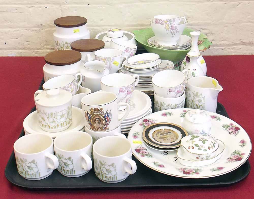 23 pieces of Hornsea 'Fleur' ware, Royal Stafford part tea set, Carlton bowl, mixed Wedgwood,