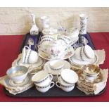 Shelley teaset, sucrier and a tazza also a collection of Aynsley ware. Condition report: see terms