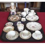 Collection of Royal Crown Derby ware, also two Bloor Derby cups and saucers and a novelty tobacco