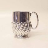 Silver christening tankard or mug, Sheffield, 1909. Condition report: see terms and conditions