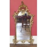 Reproduction gilt wall mirror. Condition report: see terms and conditions