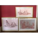 Three Russell Flint signed prints Condition report: see terms and conditions