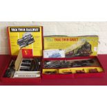 Trix twin boxed operating mineral train and Trix twin boxed cadet railway Condition report: see