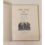 'The Vigil of Venus' done into English by lewis Gielgud and signed by him in 1952, the wood