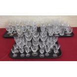 Collection of cut glass, most matching, sets of six retailed by Royal Doulton Condition report: