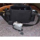 JVC digital video camera, mini D.V. complete with carrying case etc. Condition report: see terms and