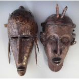 Two Marka metal mounted masks, 34cm high All lots in this Tribal and African Art Sale are sold