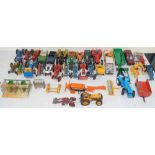 38 various tractors, landrovers and equipment, Britains and others. Condition report: see terms