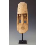 Dogon mask, 34cm high excluding base. All lots in this Tribal and African Art Sale are sold