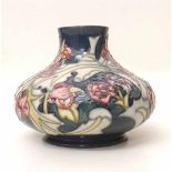 Moorcroft large vase Leicester pattern Condition report: see terms and conditions
