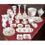 26 pieces of Coalport 'Ming Rose' and two others. Condition report: see terms and conditions