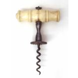 Vintage corkscrew with ivory grip Condition report: see terms and conditions