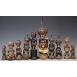 Ten Songye Nkisi figures, the tallest measures 34cm high All lots in this Tribal and African Art