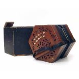 Lachenal hexagonal concertina in outer case (lid missing) Condition report: see terms and